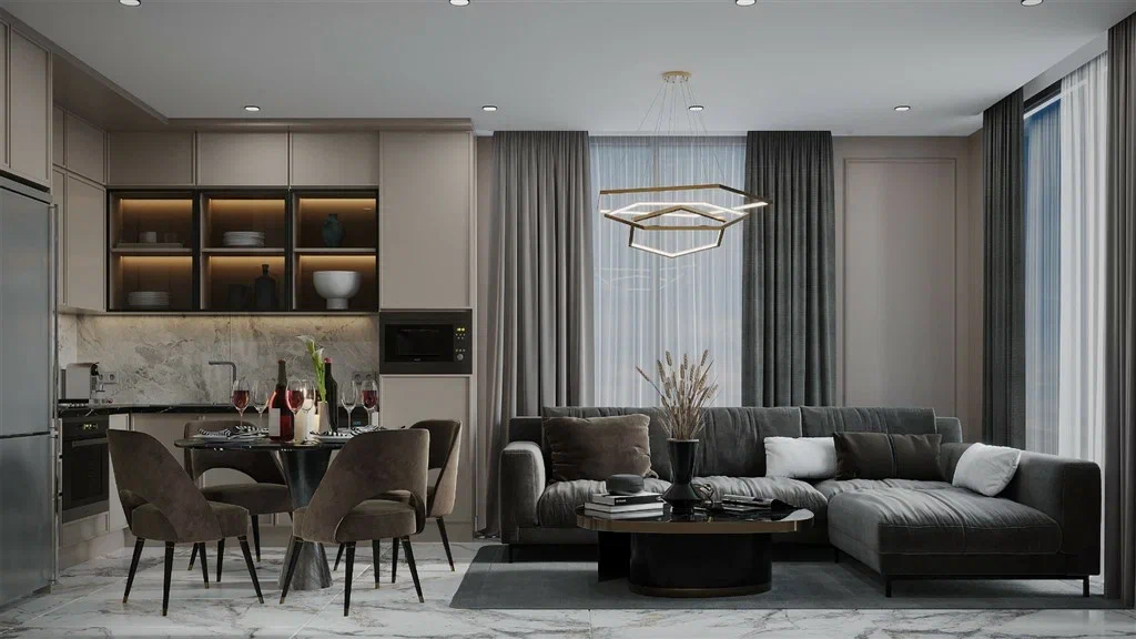 New complex  luxury apartments in a rapidly developing area of ​​Alanya