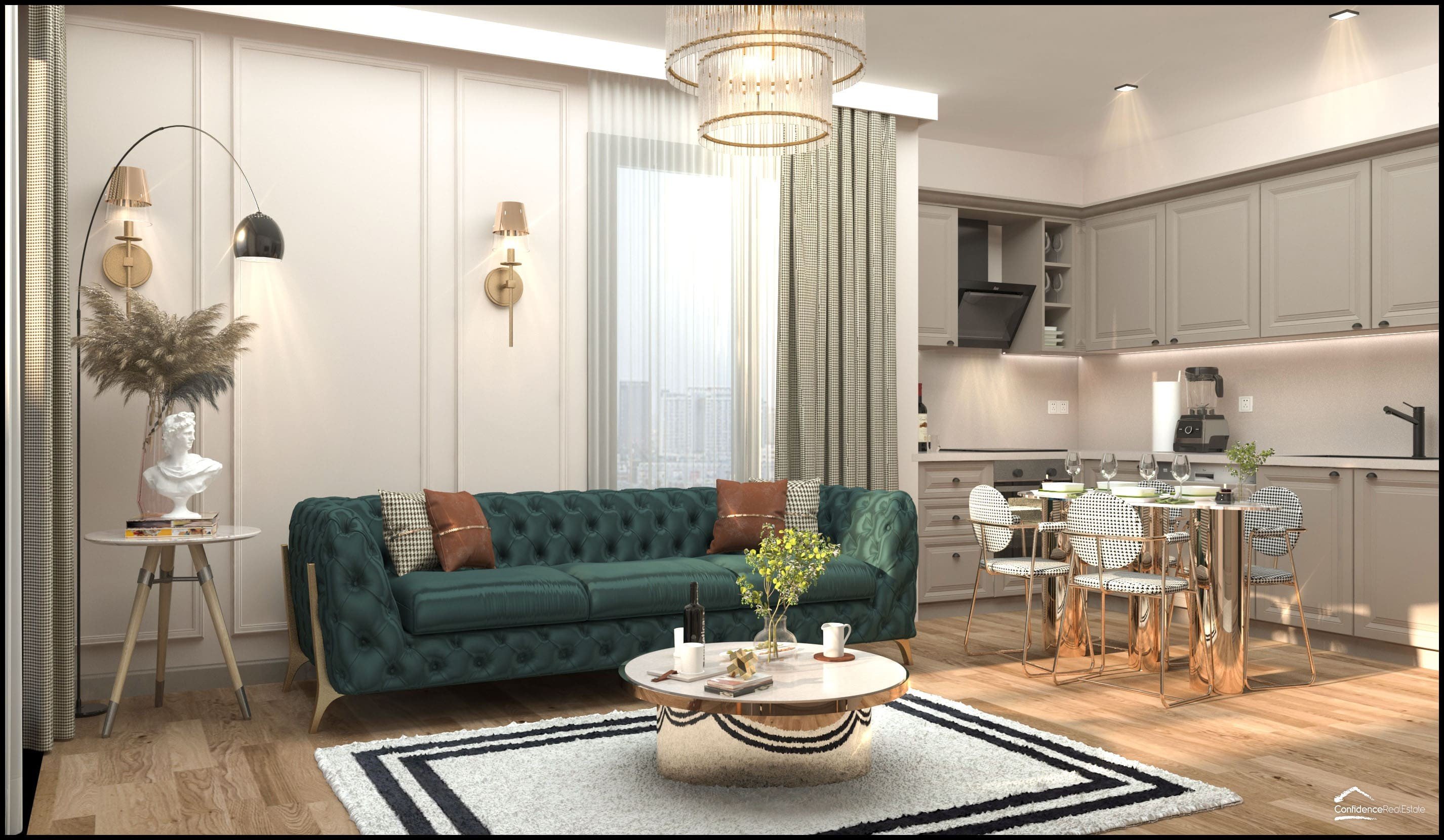 Modern apartment complex in the popular resort town of Mersin