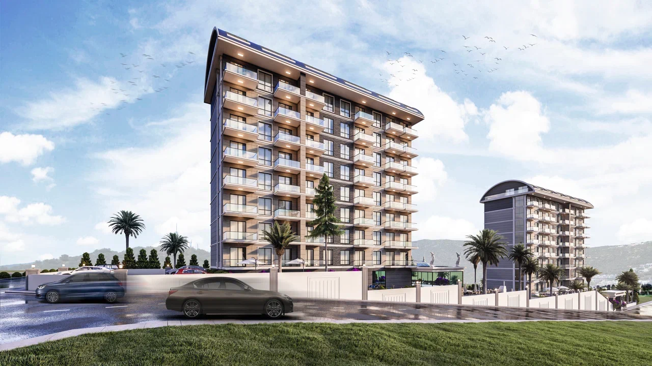 New comfort class project in the promising area of ​​Payallar, Alanya