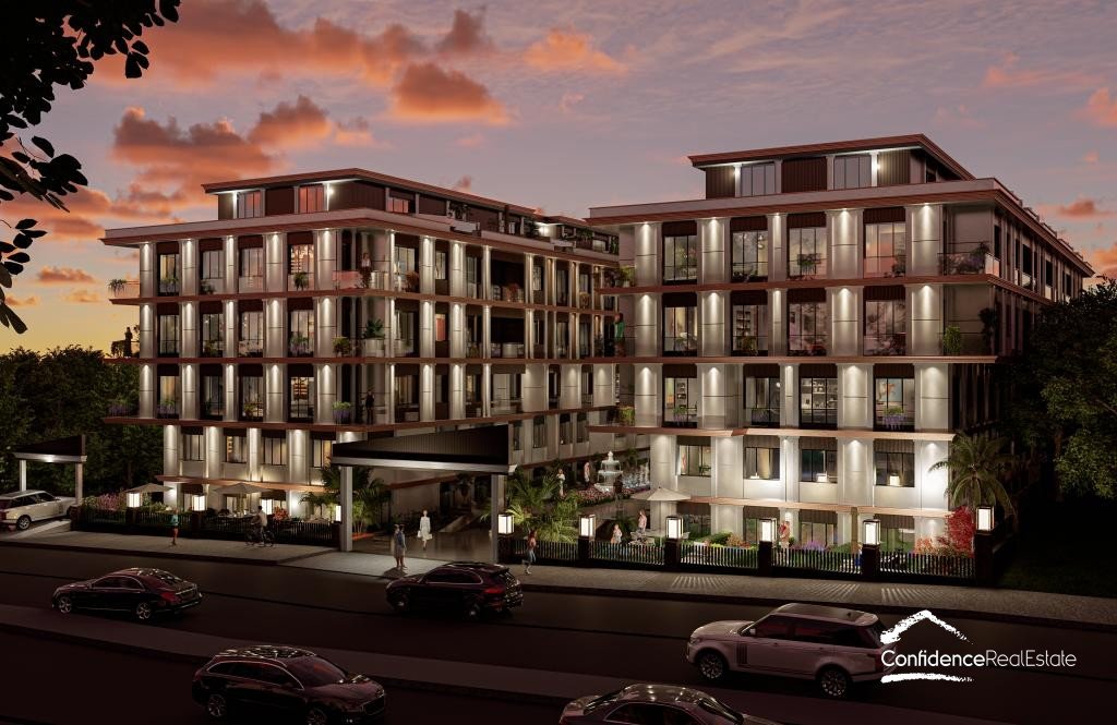 Low-rise modern residential complex 10 minutes from the embankment of the Beylikduzu district, Istanbul