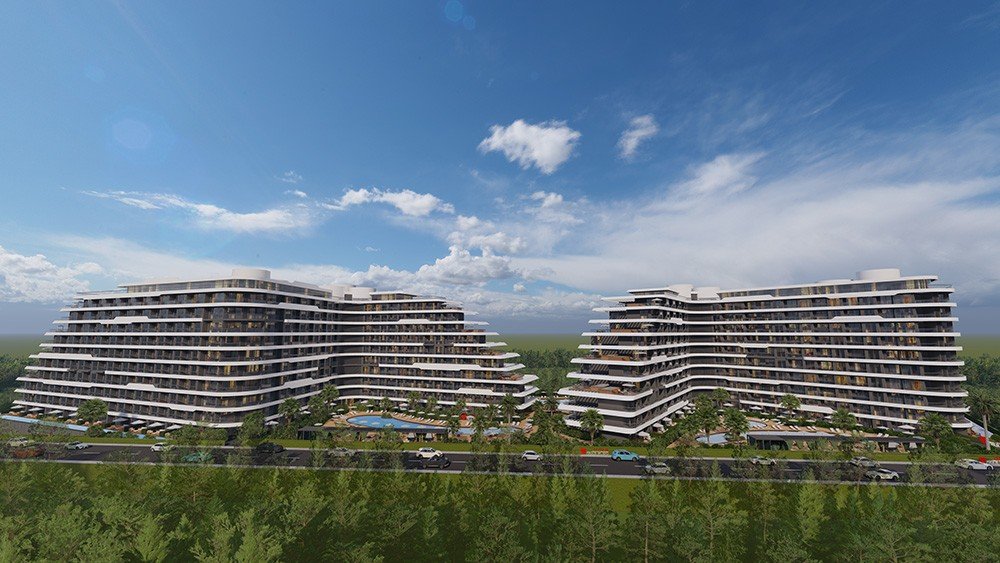 Premium hotel-type project in Altintas with a private beach