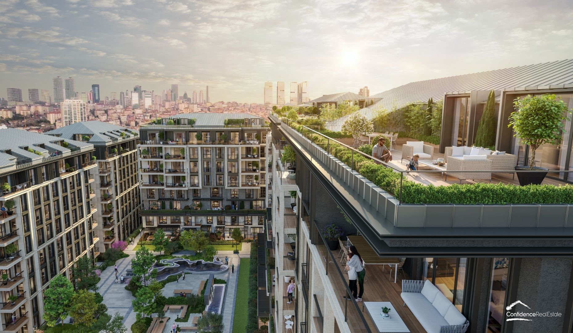 Premium residential project in the heart of Istanbul with a view of the Bosphorus